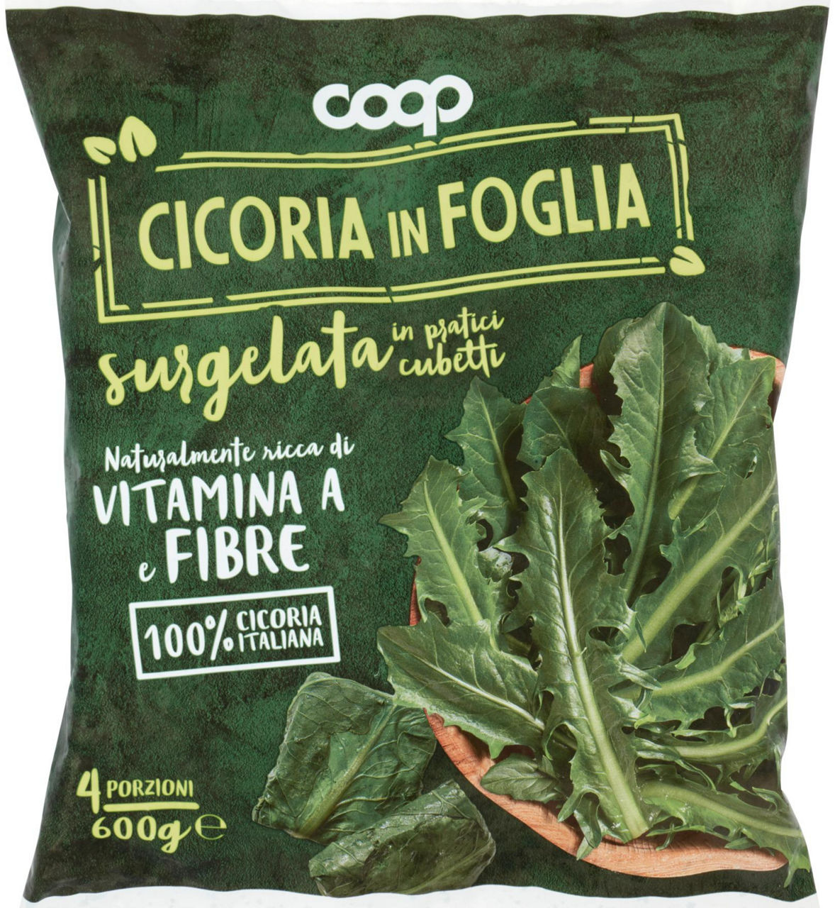 CICORIA A CUBETTI FOGLIA INTERA COOP BUSTA G 600 - 0