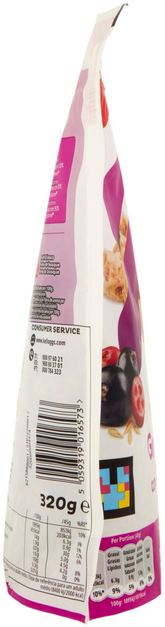 CEREALI SPECIAL K GRANOLA MIXED BERRIES KELLOG G 320 - Immagine 11