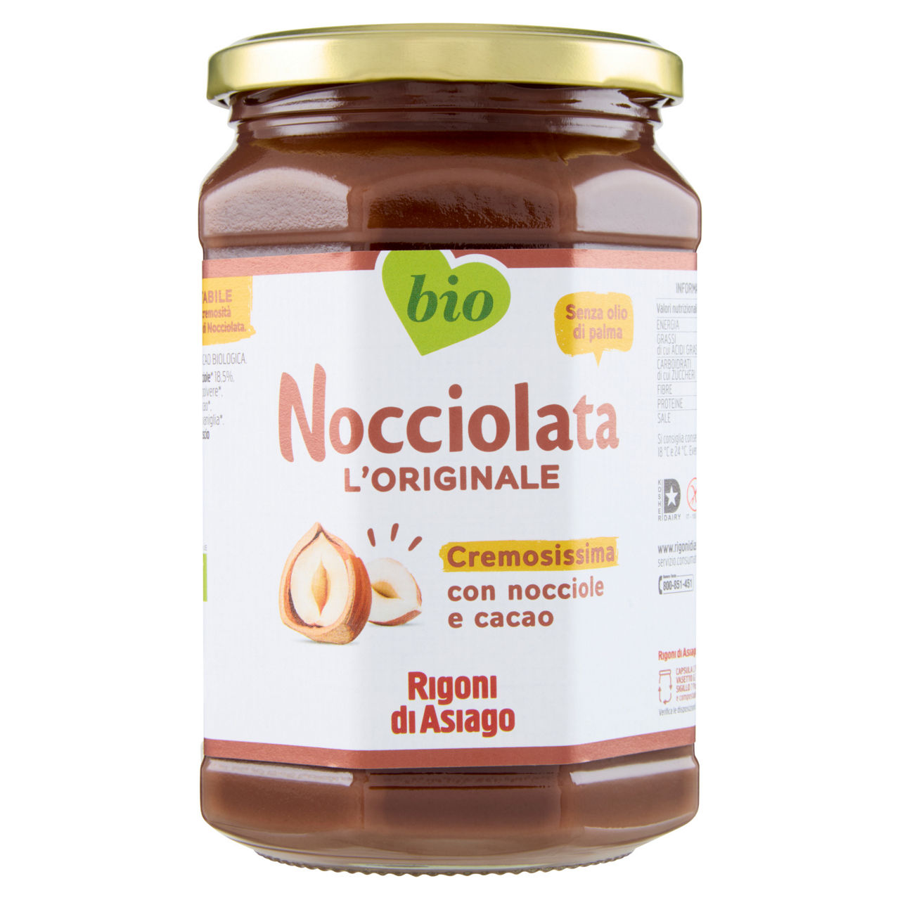 Crema spalmabile di cacao e nocciole bio 650 gr