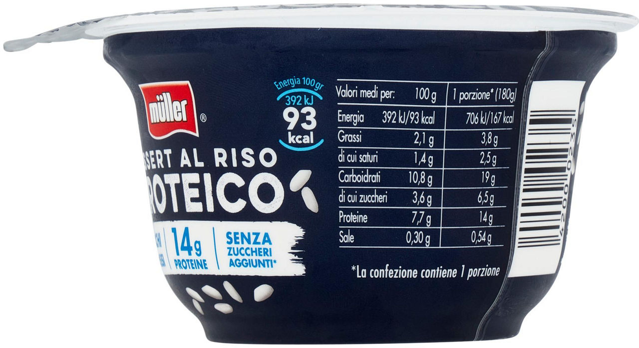 Dessert proteico al riso bianco 180 gr - Immagine 51