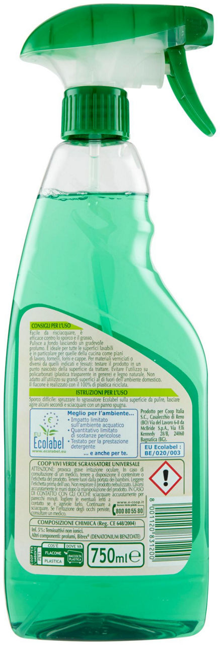 sgrassatore universale Vivi Verde 750 ml - Immagine 21