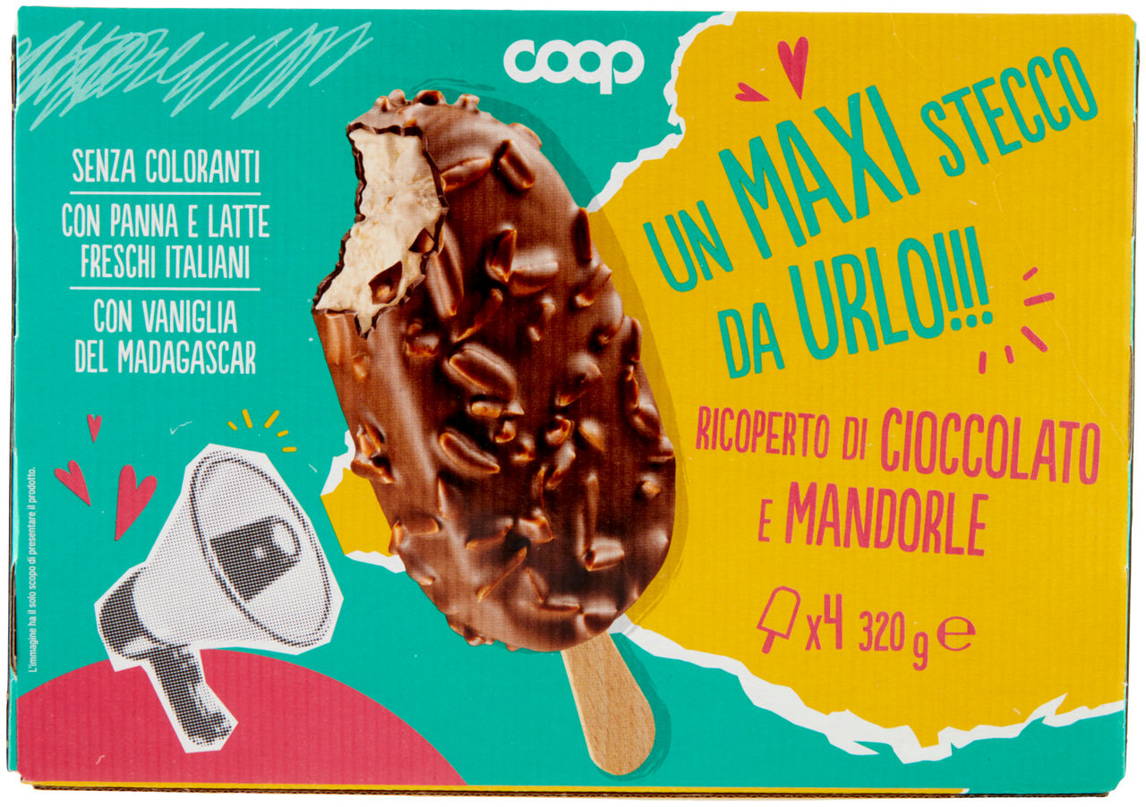 Stecco gelato maxi ricoperto di cioccolato e mandorle 4 pz 320 gr - Immagine 21