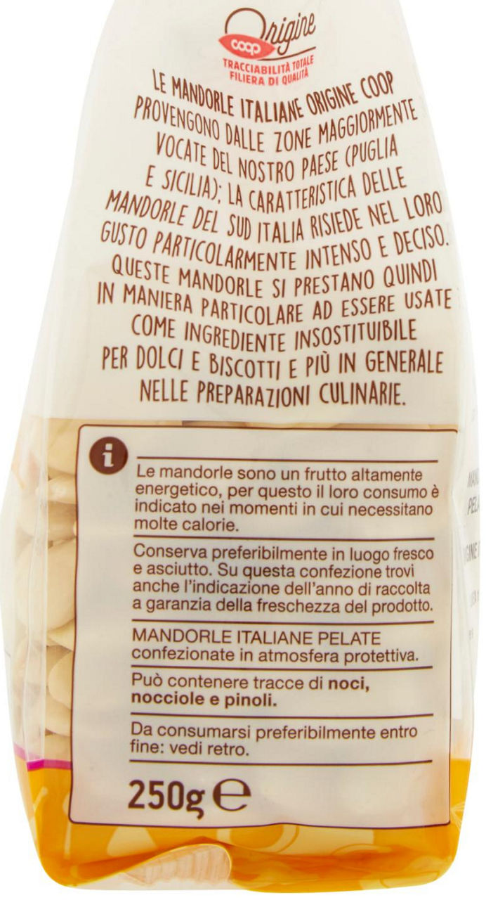 Mandorle Italiane Pelate 100% Italiane 250 g Origine - 3