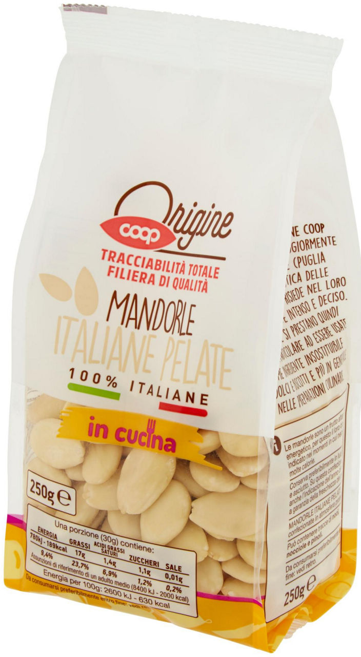 Mandorle Italiane Pelate 100% Italiane 250 g Origine - 6