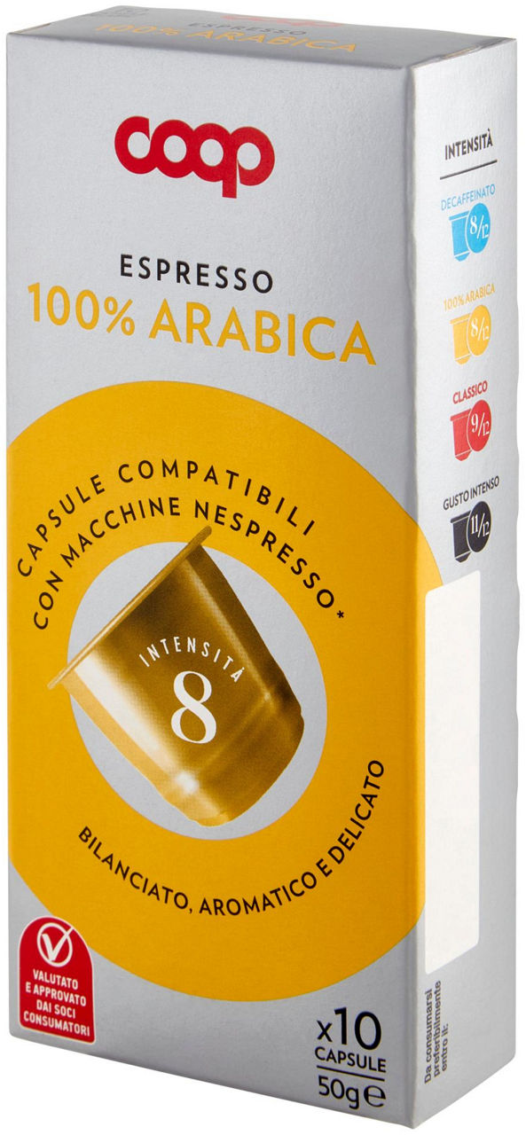 Capsule Espresso 100% Arabica 10 Capsule Pelabili 50 g - 6