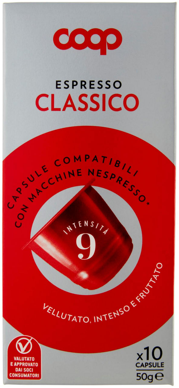Capsule espresso miscela classica 10 capsule pelabili 50 g