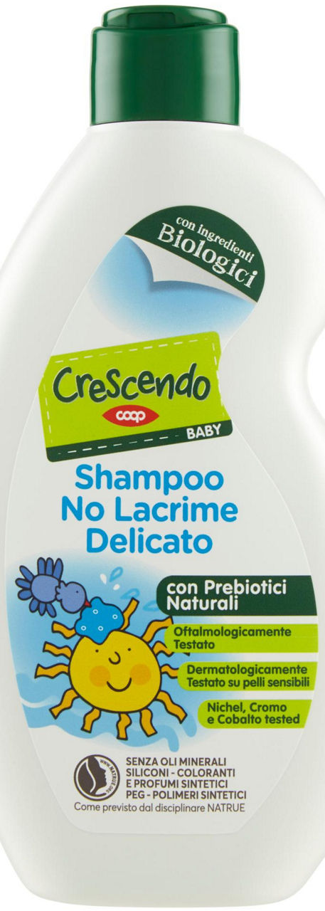 Shampoo no lacrime delicato coop crescendo natrue flacone ml.300