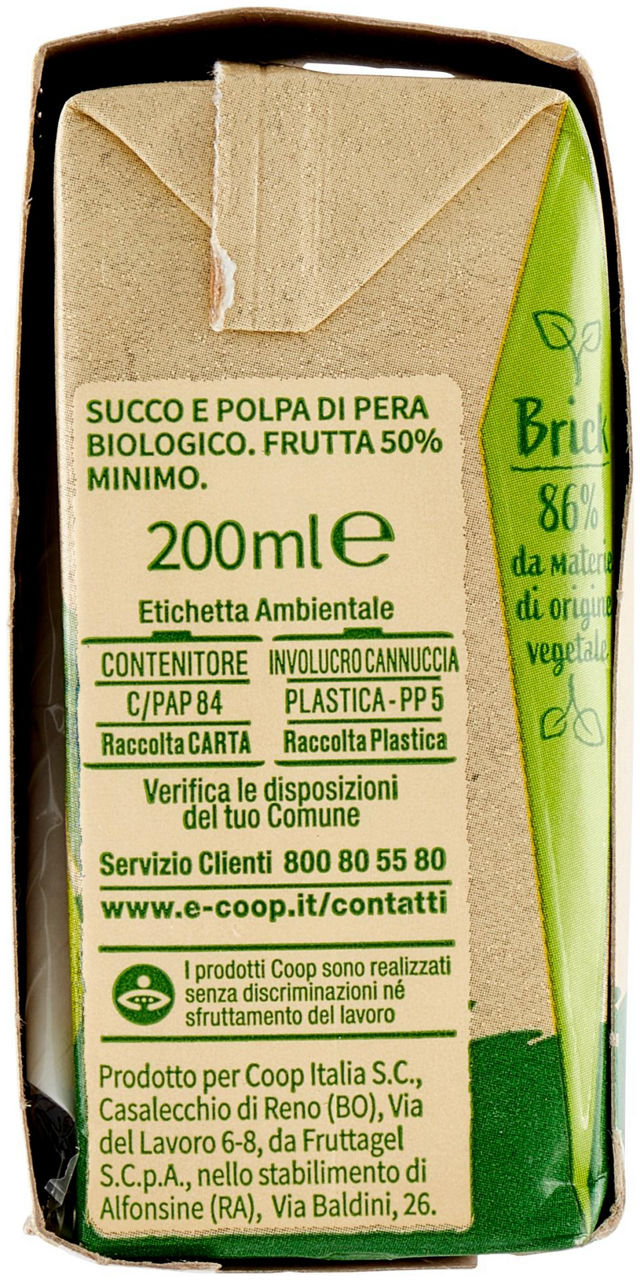 Succo pera Biologica Vivi Verde 3 x 200 ml - 1