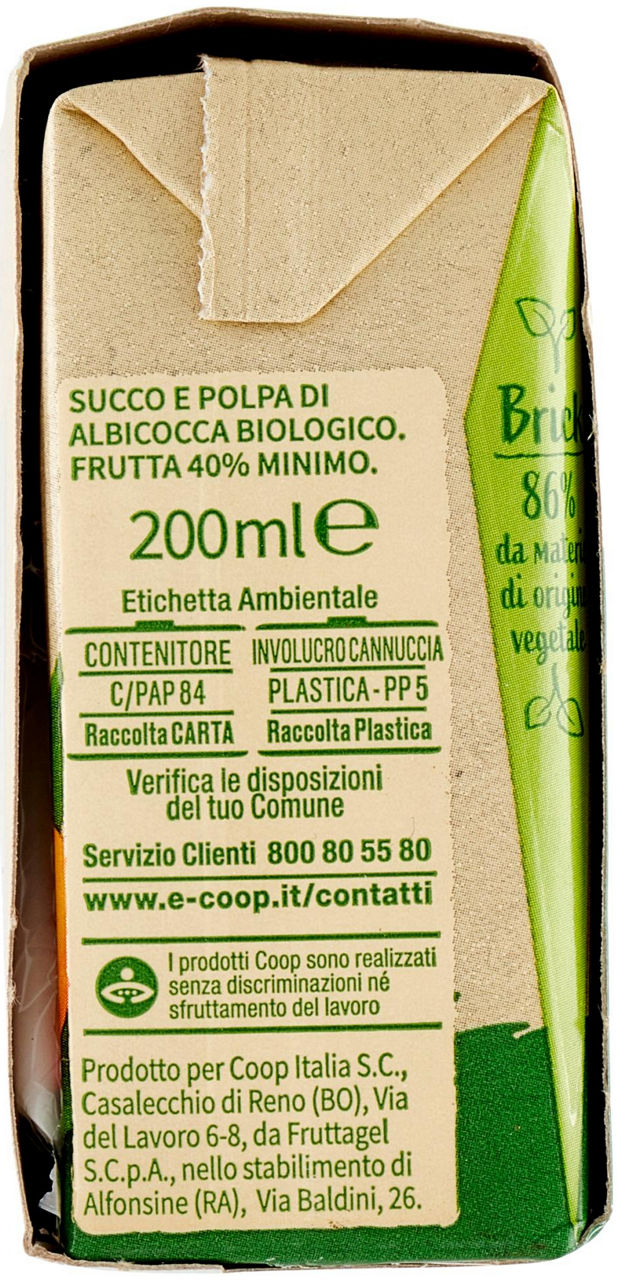 Succo albicocca Biologica Vivi Verde 3 x 200 ml - 1
