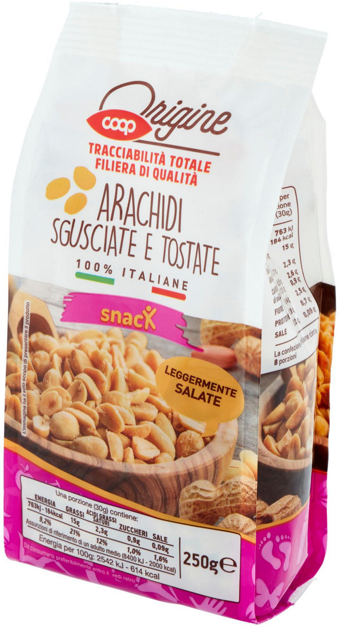 Arachidi Sgusciate e Tostate 100% Italiane Origine 250 g  - 6