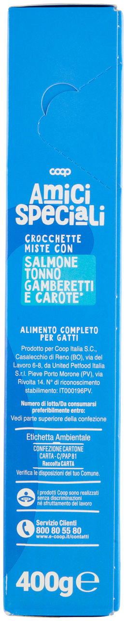 CROCCHETTE GATTO SALMONE/TONNO/GAMBERETTI/CAROTE AMICI SPECIALI COOP SCAT G 400 - Immagine 31