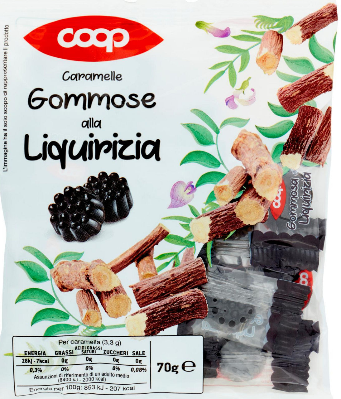 Caramelle Gommose alla Liquirizia 70 g - 0