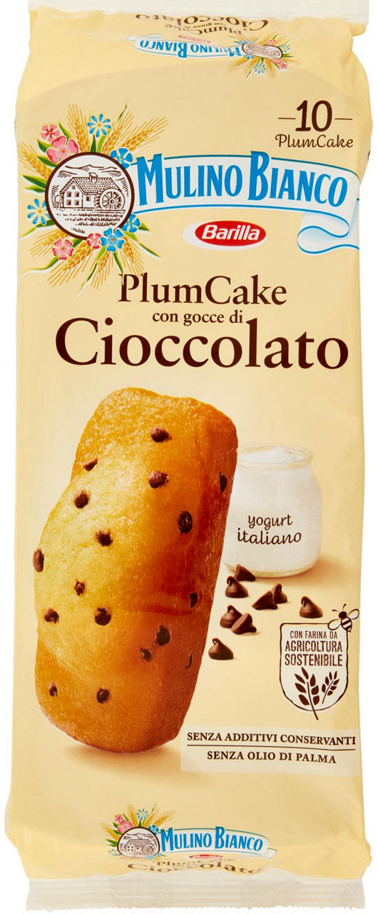 Plumcake con gocce di cioccolato 10 pz 350 g