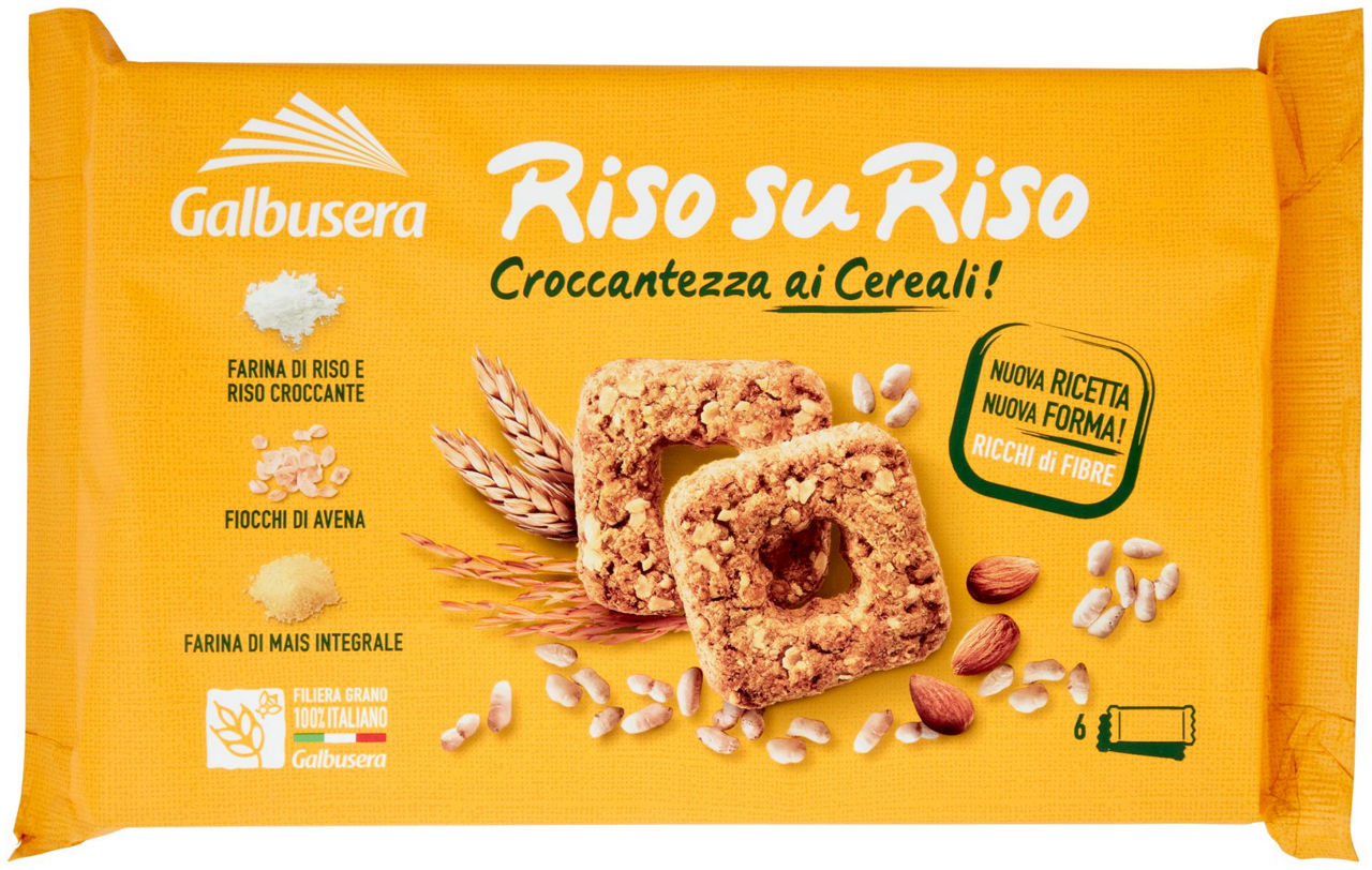 Biscotti RisosuRiso Croccantezza ai Cereali! 6 x 40 g - 0