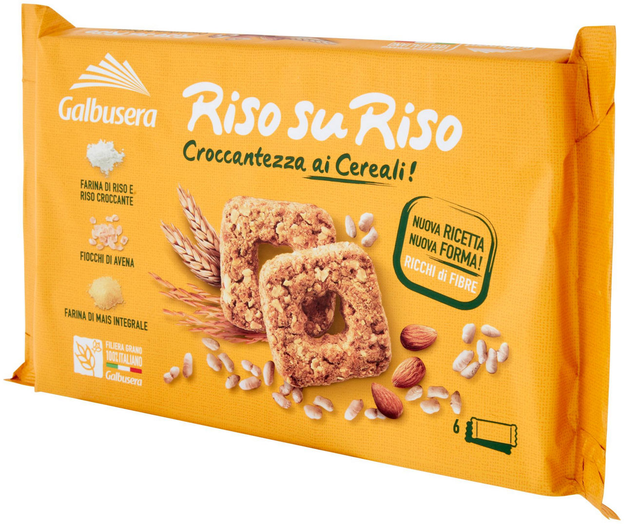 Biscotti RisosuRiso Croccantezza ai Cereali! 6 x 40 g - 6