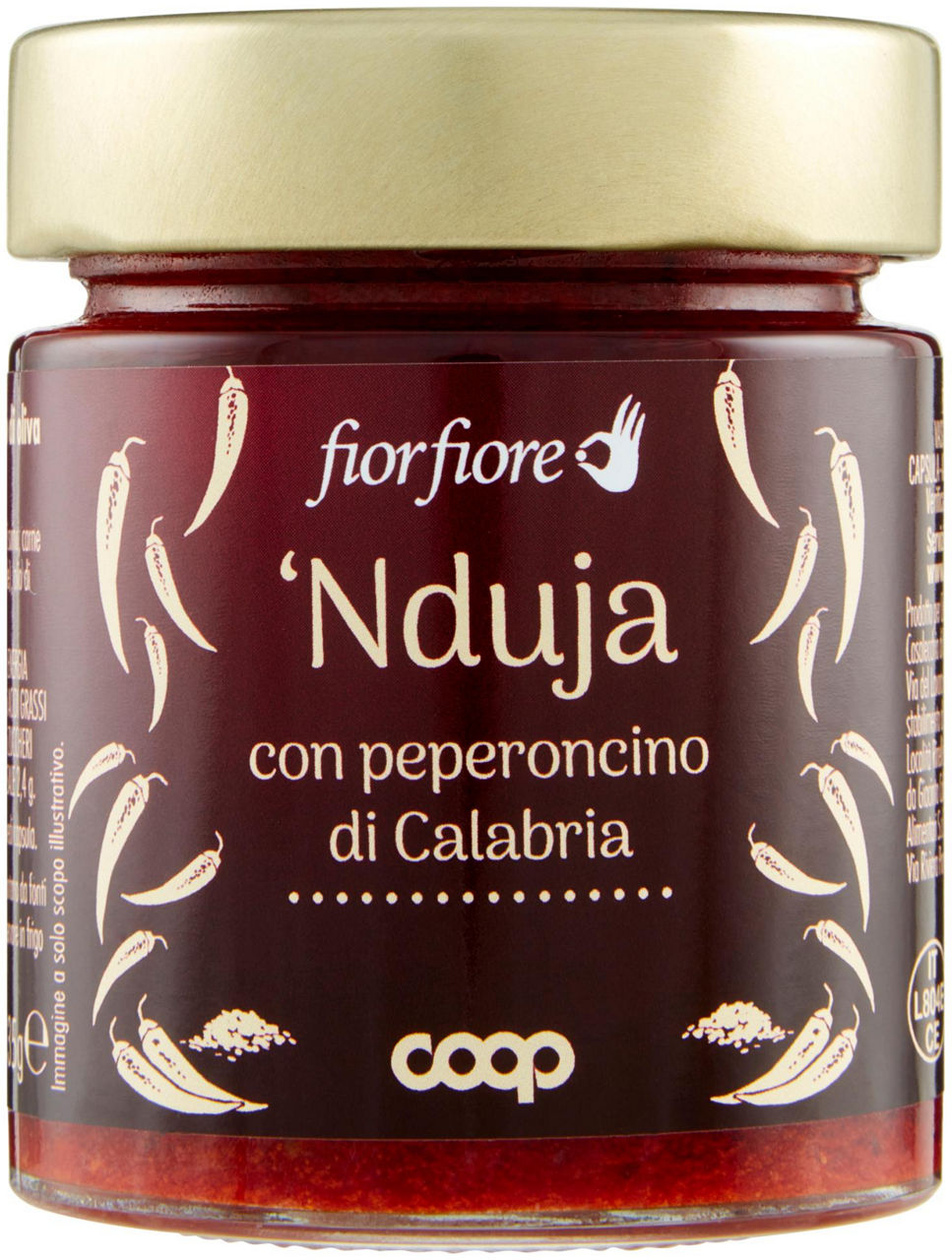 Nduja insaccato piccante calabrese fior fiore coop g135