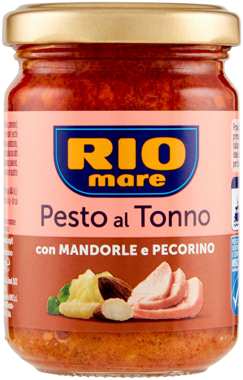 Pesto al tonno con mandorle e percorino 130 gr - Immagine 01