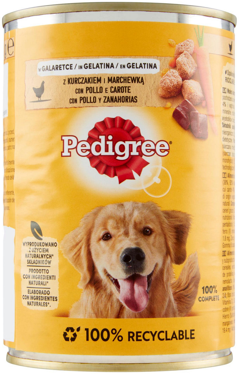 PEDIGREE CUSINE GELATINA CON POLLO E CAROTE LATTA G 400 - Immagine 01