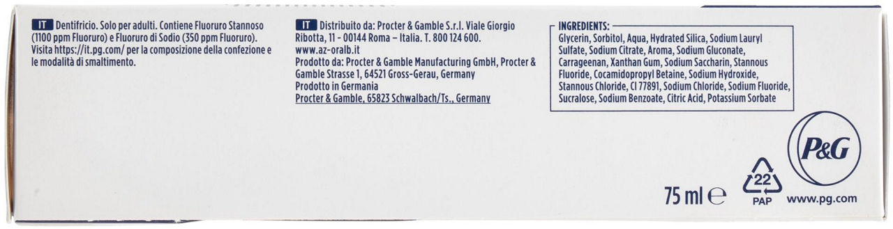 Dentifricio rigenera smalto pulizia quotidiana 75 ml - Immagine 51