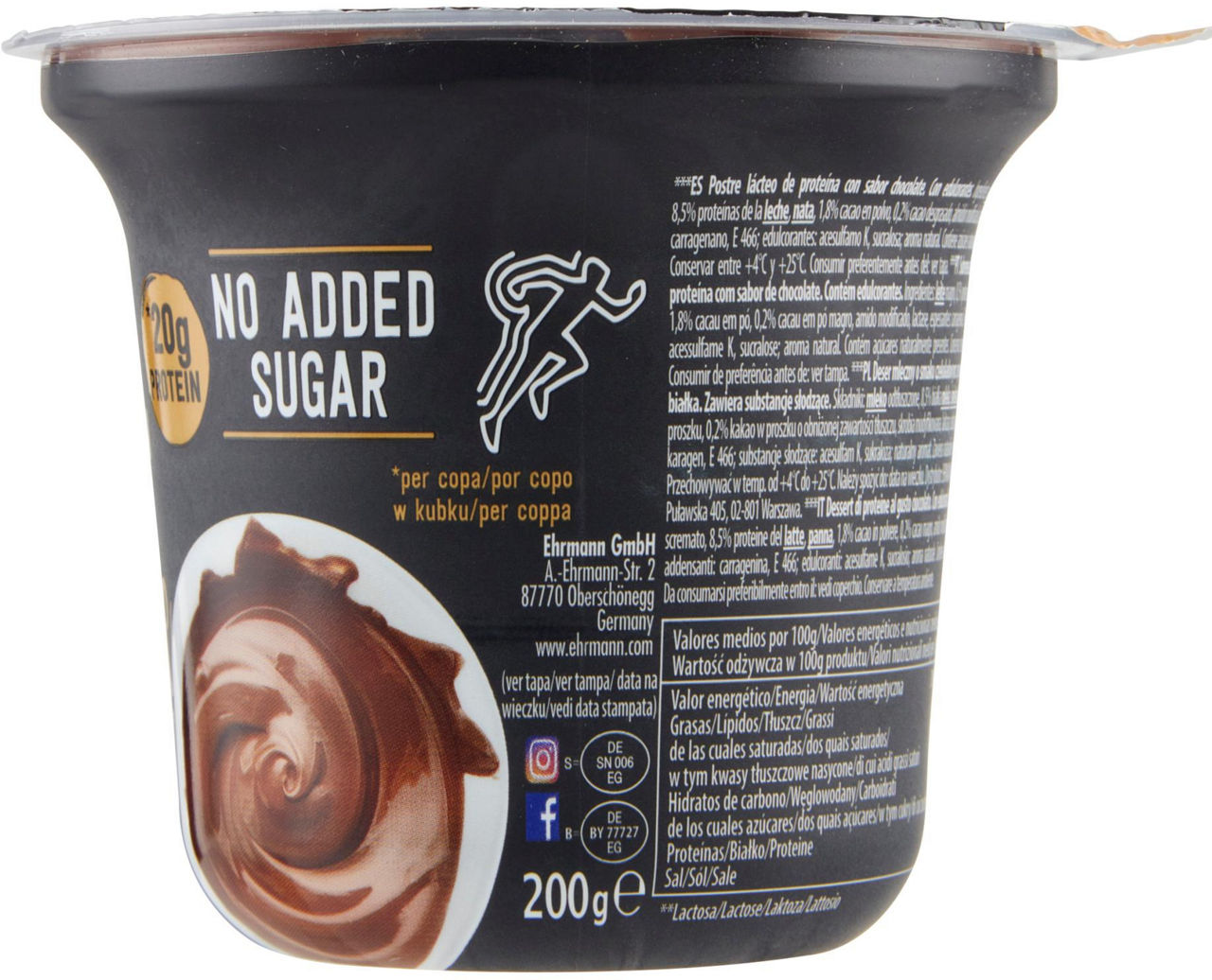 Pudding proteico al cioccolato 200 gr - Immagine 31