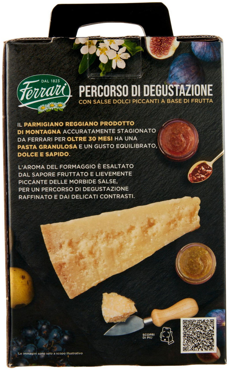 Confezione degustazione con parmigiano reggiano e salse dolci piccanti a base di frutta 250 gr - Immagine 21