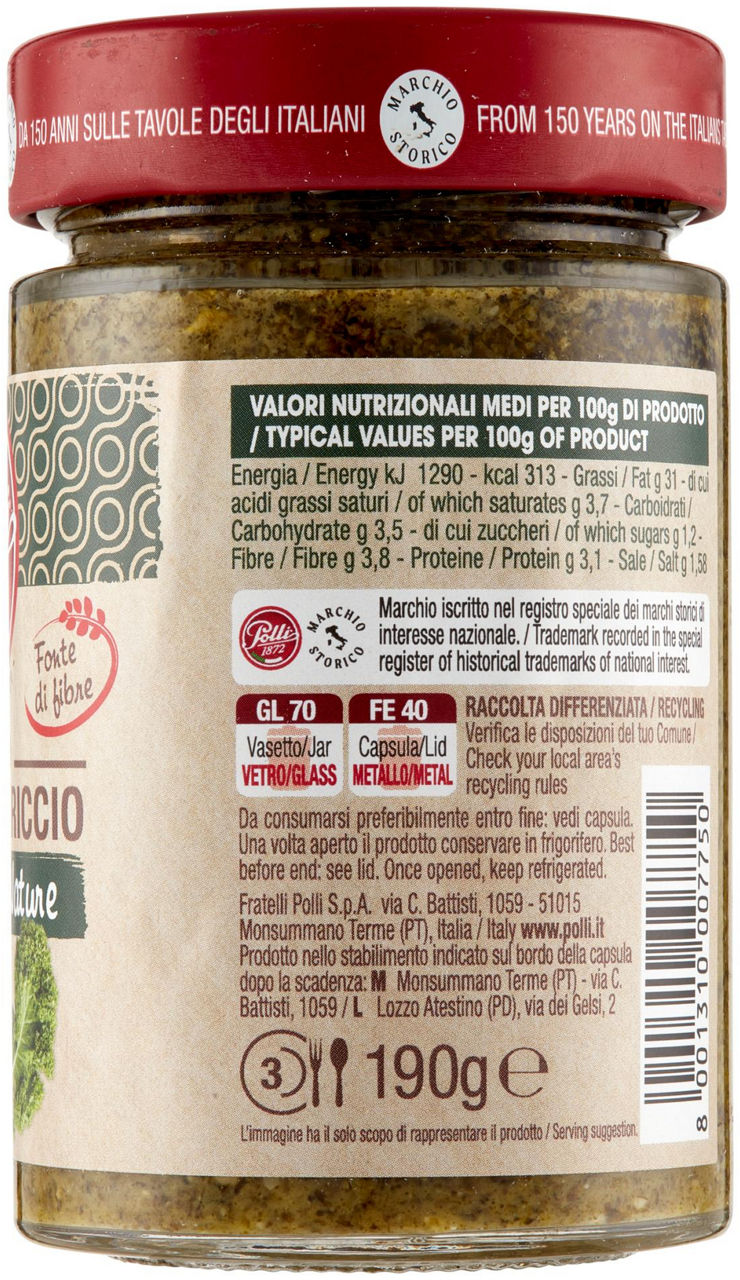 PESTO AL CAVOLO RICCIO PALNT BASED POLLI G 190 - Immagine 31