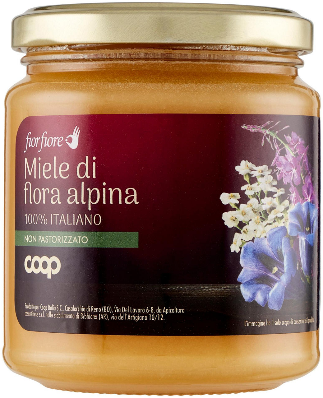 Miele di flora alpina fior fiore coop vaso vetro g 400