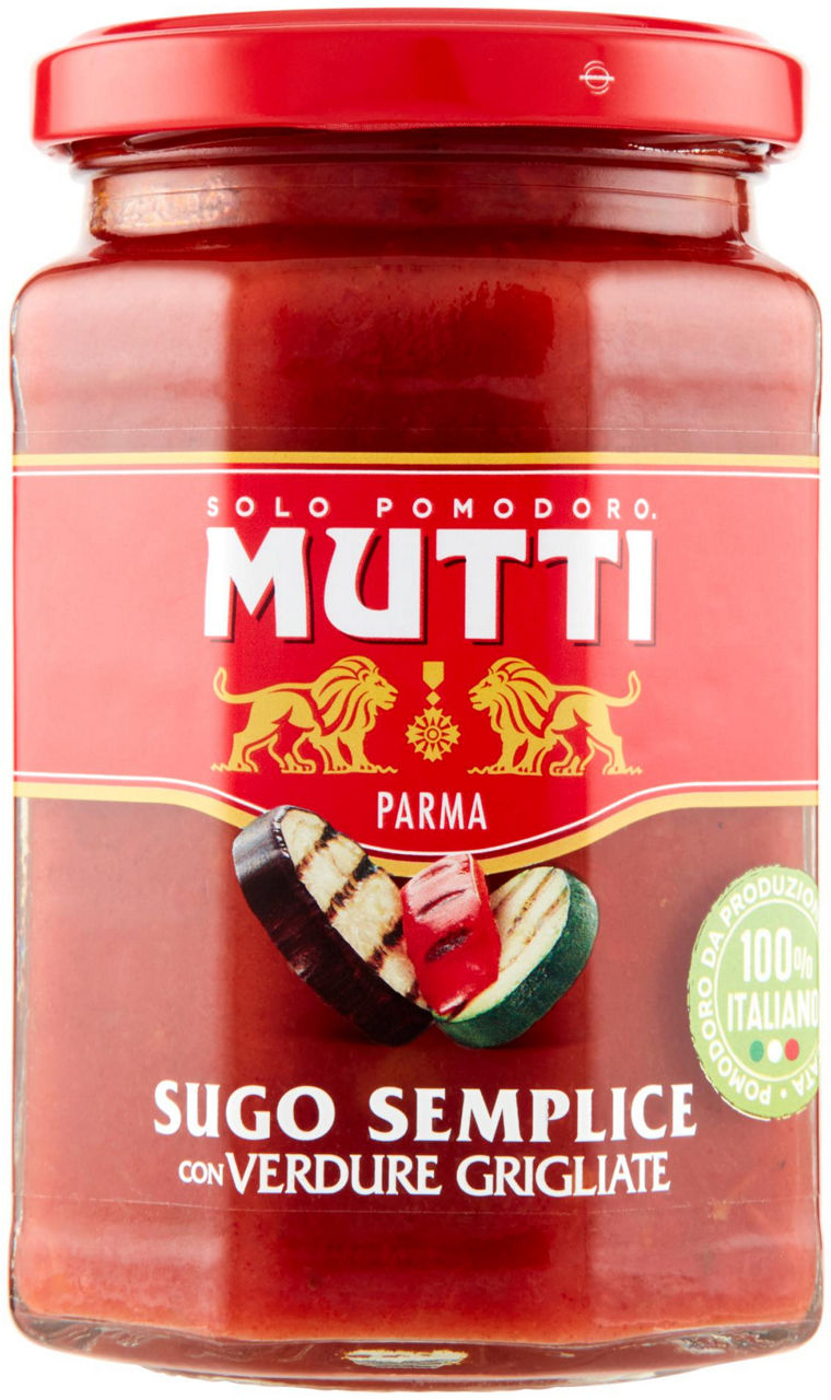 SUGO POMODORO E VERDURE GRIGLIATE MUTTI VASO VETRO 280G - Immagine 01