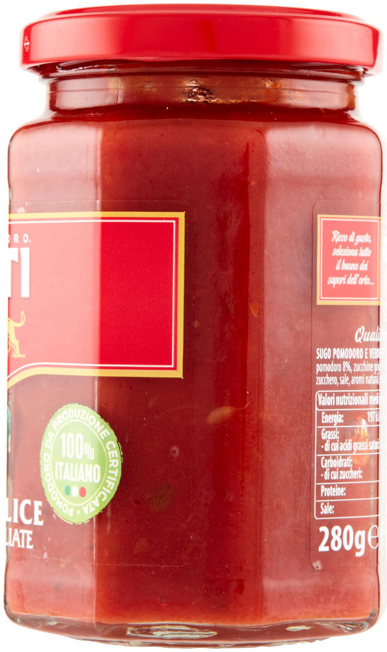 SUGO POMODORO E VERDURE GRIGLIATE MUTTI VASO VETRO 280G - Immagine 31