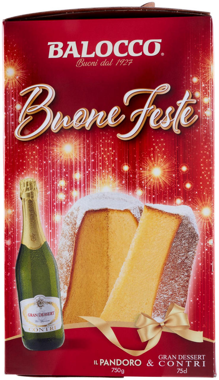 BUONE FESTE PANDORO 750GR+SPUMANTE CONTRI 75CL.BALOCCO - Immagine 31