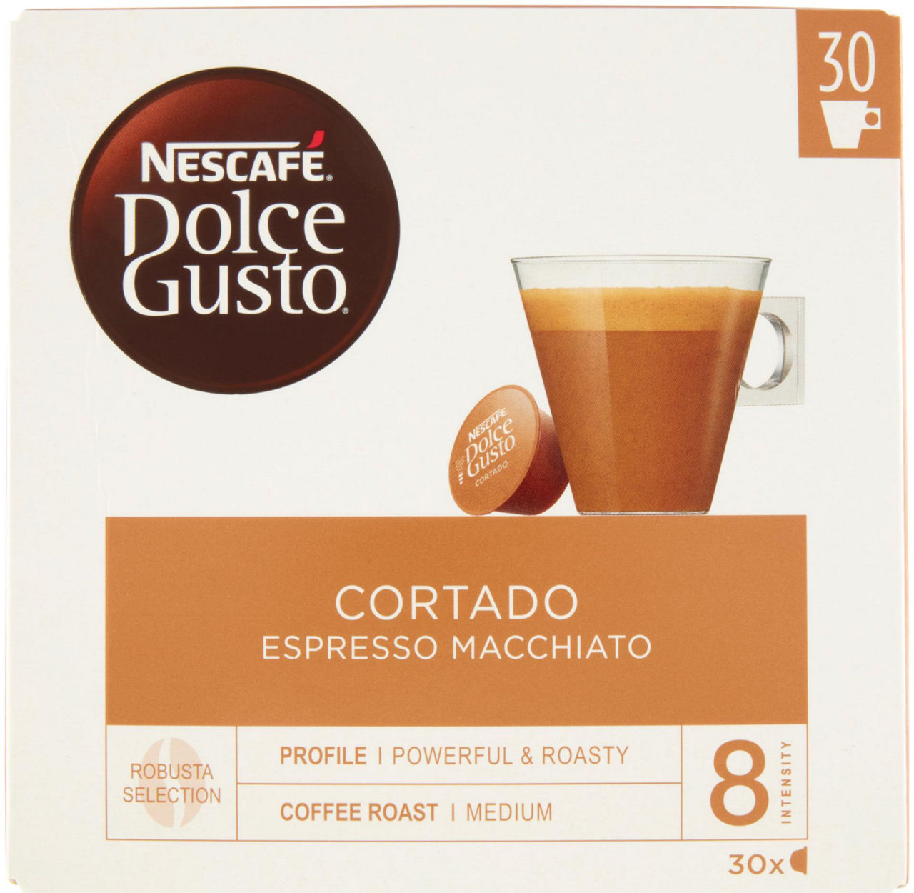Nescafe' dolce gusto espresso macchiato cortado scatola 30 capsule g 189