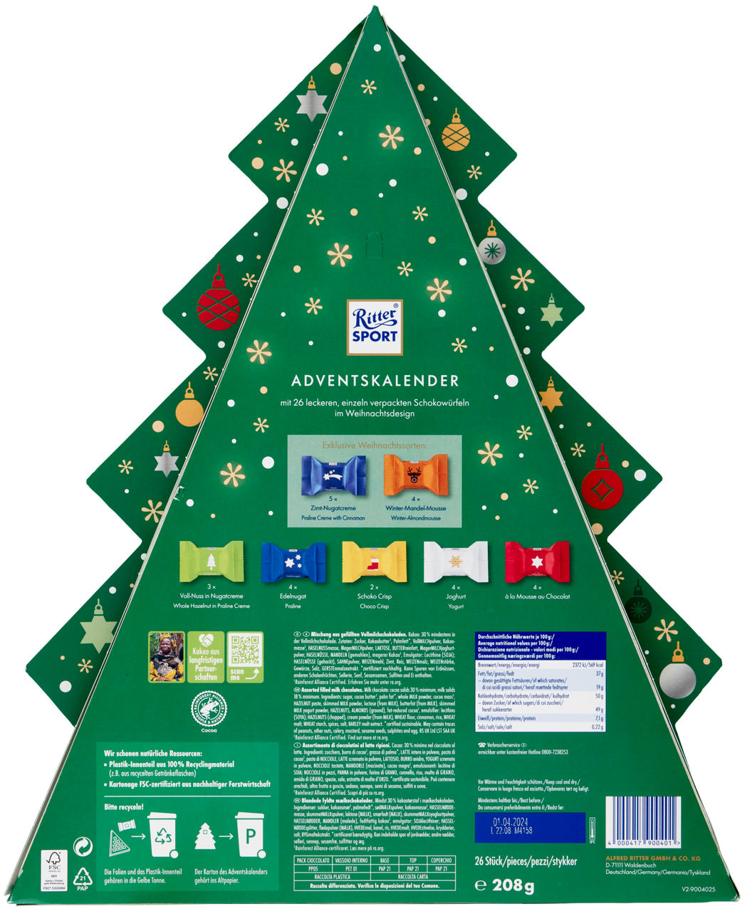 Calendario avvento Albero di Natale 208 gr - Immagine 31