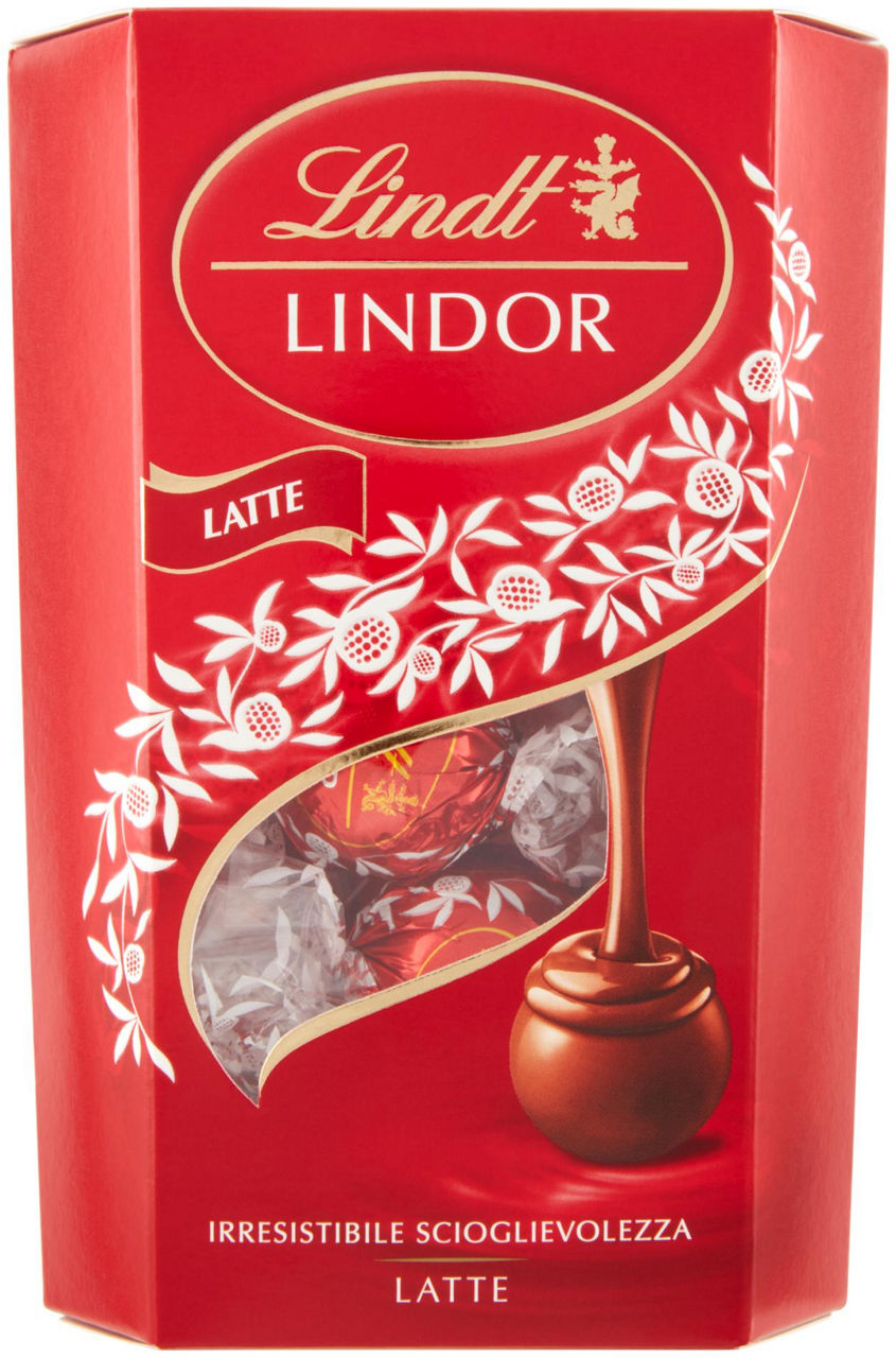 Cioccolatini latte ripieni cornet lindt lindor g 200