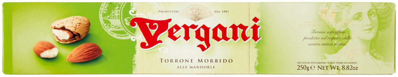 Torrone morbido mandorla vergani g 250