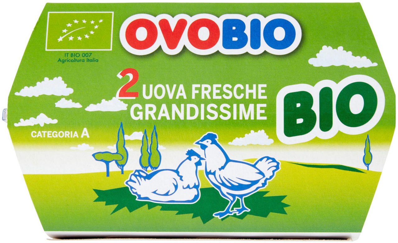 Uova fresche grandissime bio 2 pz