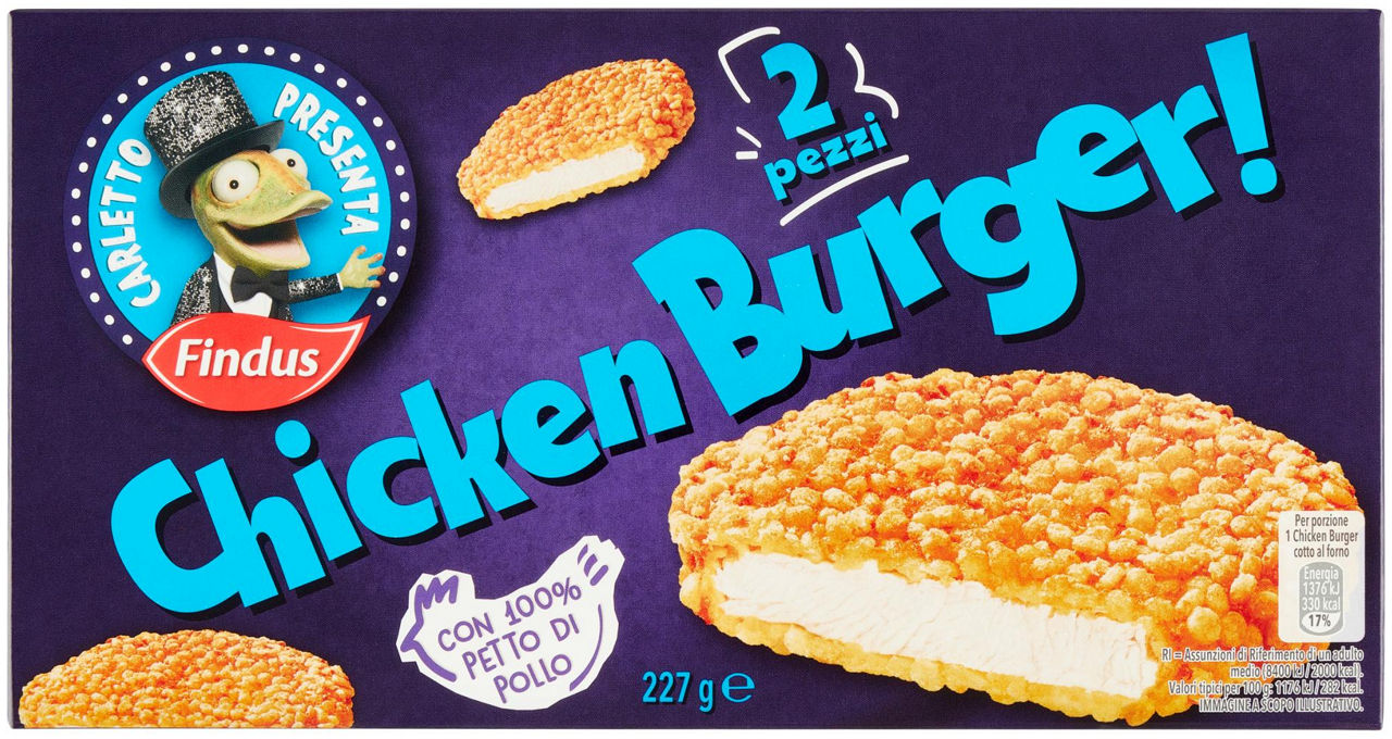 Chicken burger findus g 227