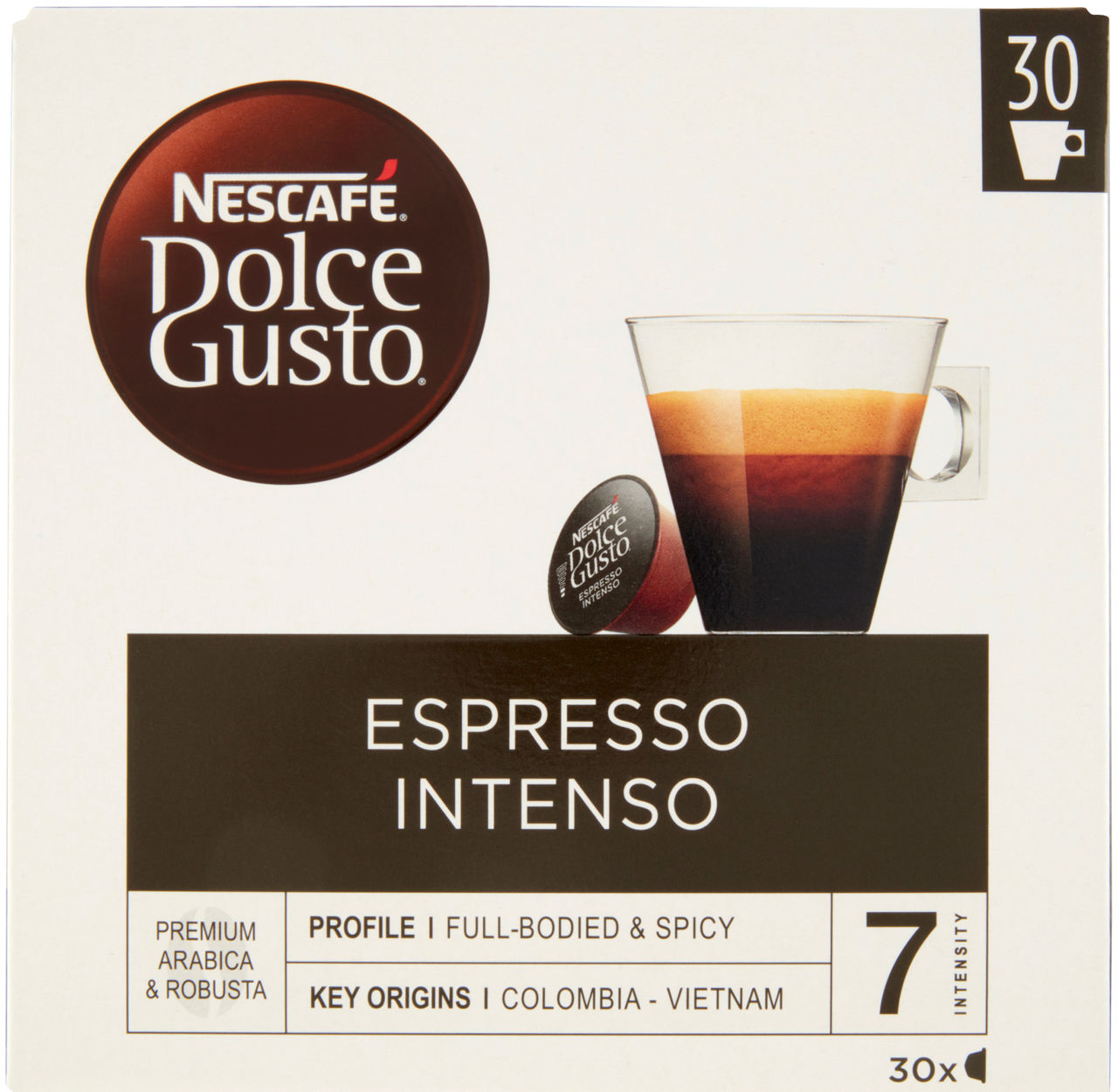 Nescafè dolce gusto espresso intenso 30 capsule scatola g 210