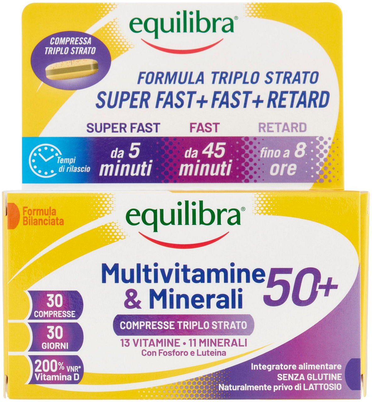 Integratore multivitamine e minerali 50+ 30 compresse