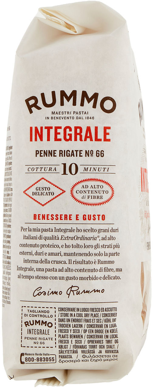 Pasta penne rigate integrali n°66 500 gr - Immagine 11