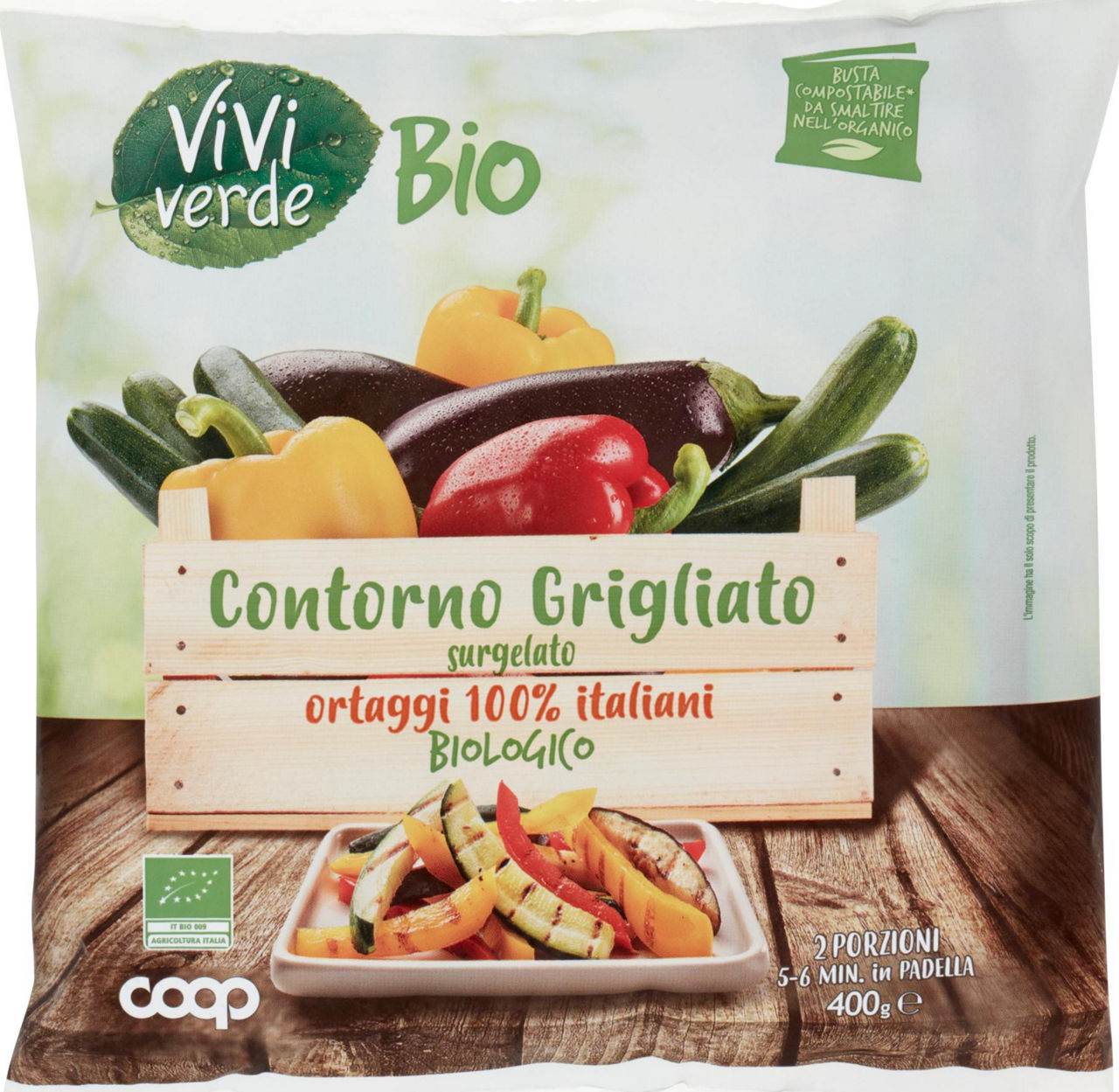 Contorno grigliato taglio stick bio viviverde coop busta g 400