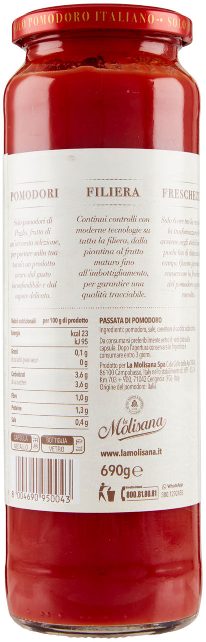 PASSATA POMODORO 690GR LA MOLISANA - Immagine 21