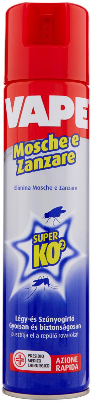 Insetticida spray vape mosche e zanzare ko2 ml 400