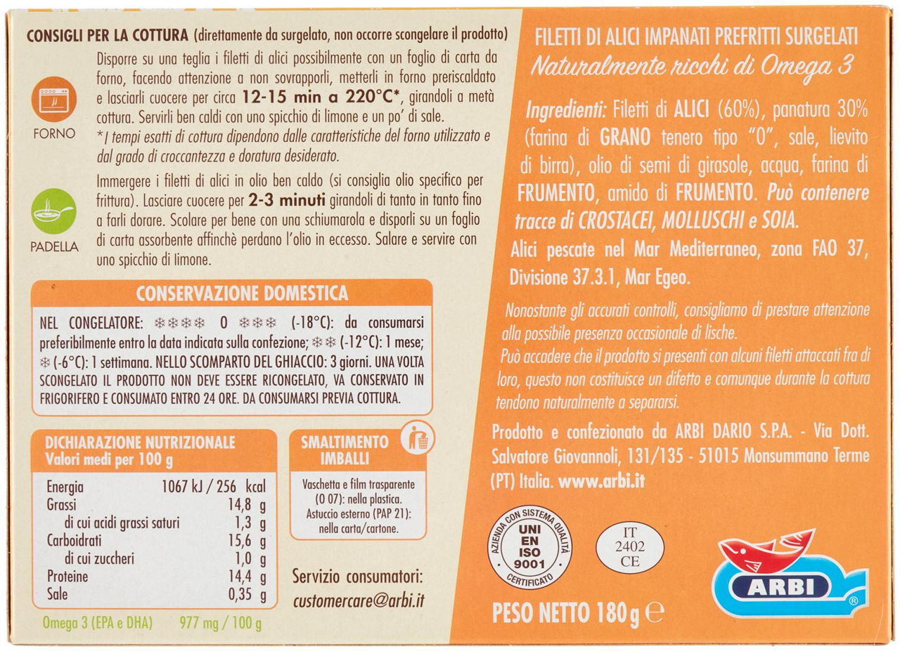 FILETTI DI ALICI IMPANATE ARBI SCATOLA PZ 8 G 180 - Immagine 21