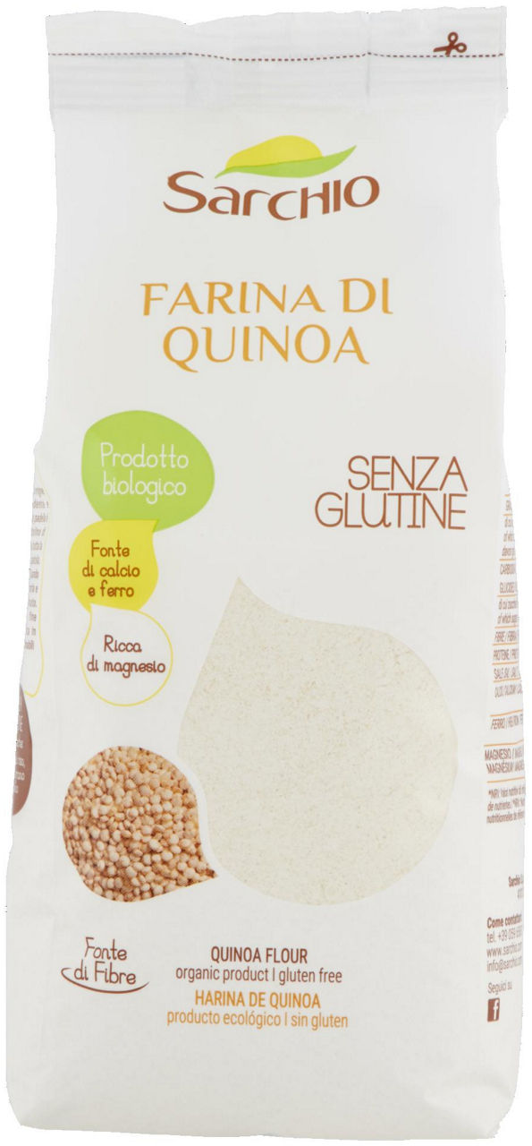 Farina di quinoa bio sarchio s/glutine gr 350