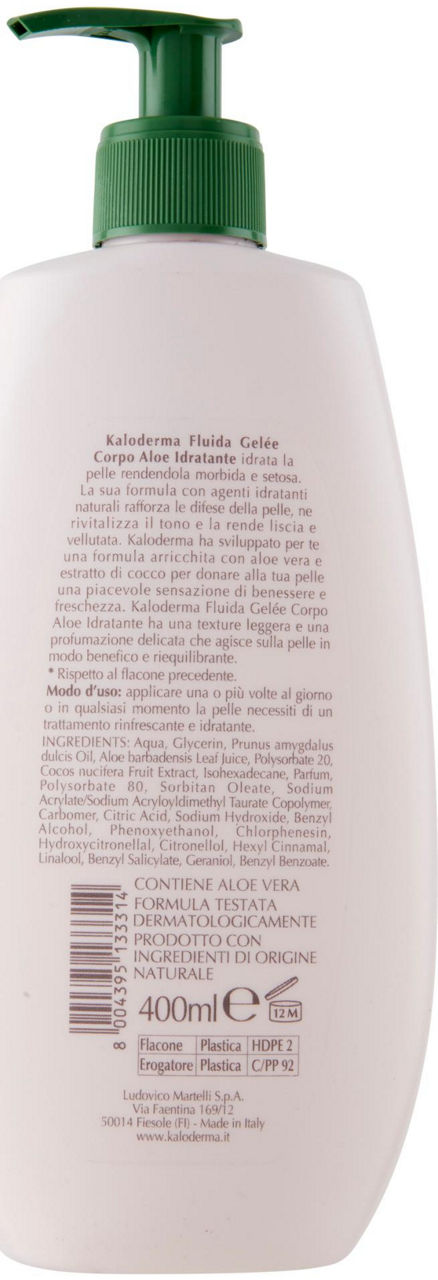 CREMA CORPO KALODERMA GELEE ALOE IDRATANTE ML 400 - Immagine 21