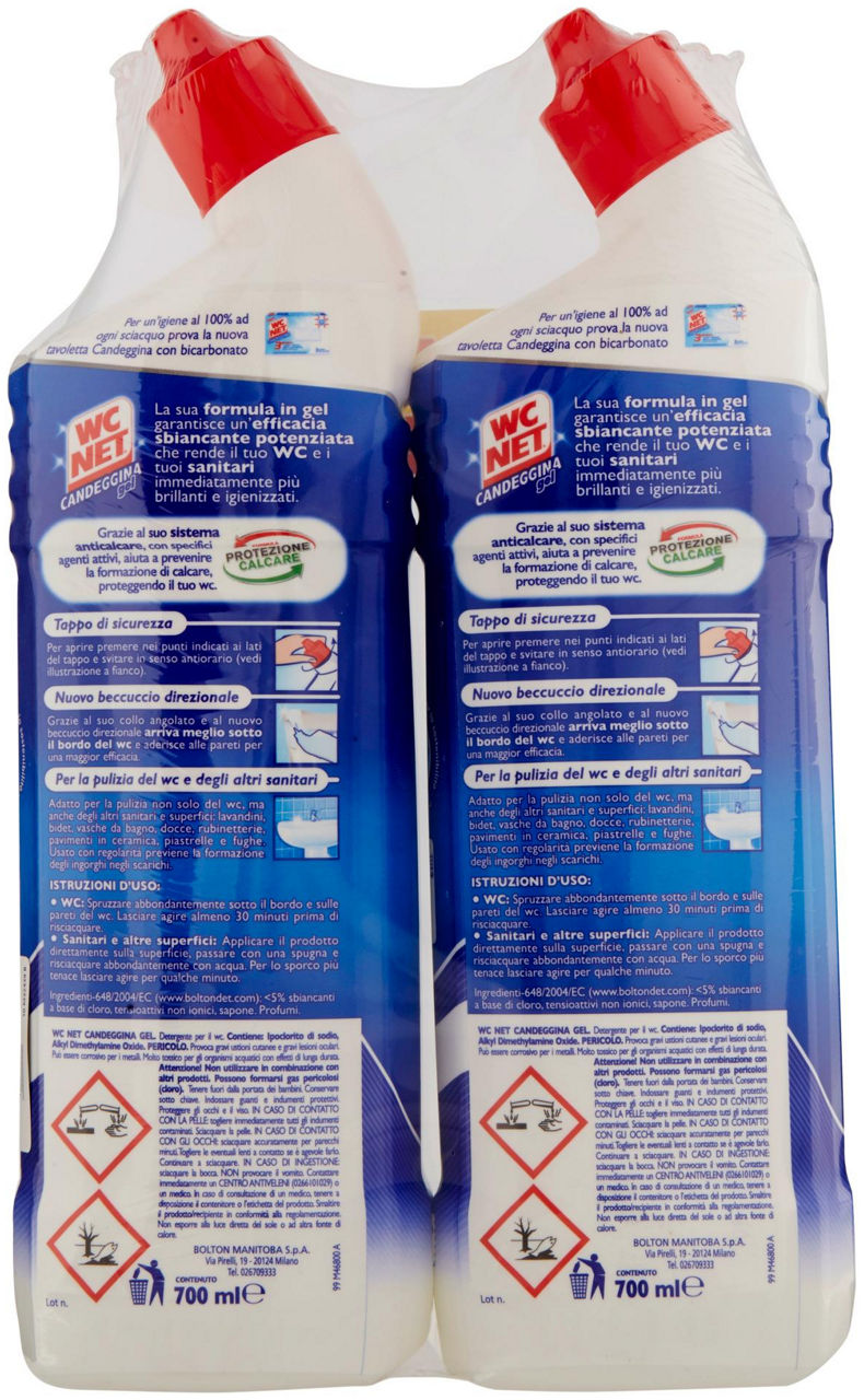 Detergente wc candeggina gel 2 pz x 700 ml - Immagine 21