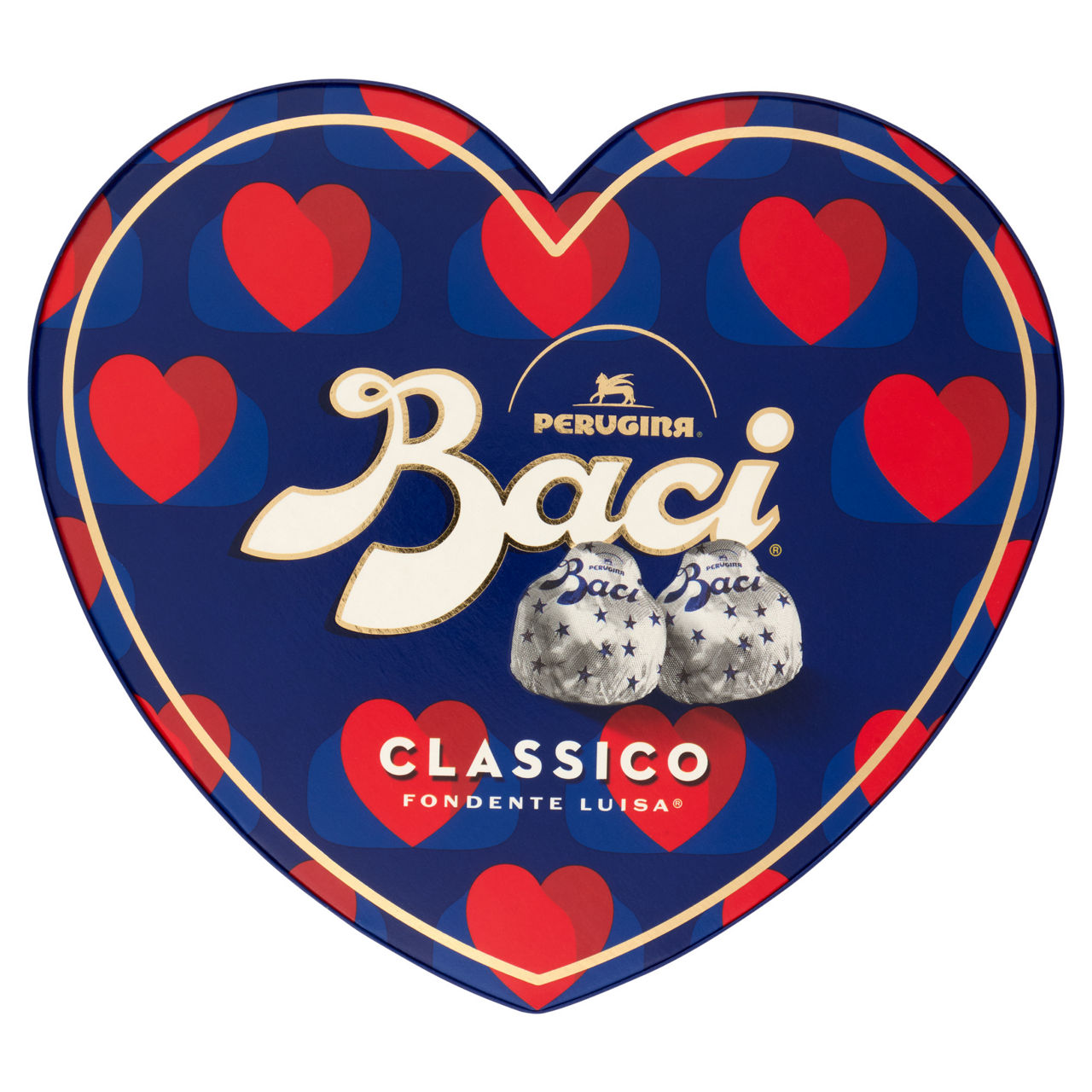 Cioccolatini baci con scatola a cuore 100 gr