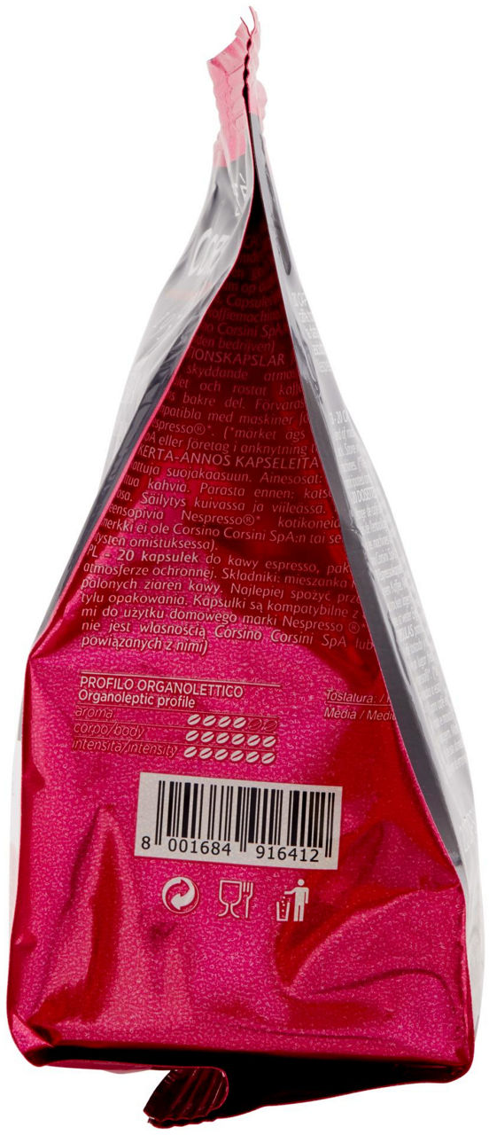 CAFFE' INTENSO CAPSULE COMP.NESPRESSO CAFFE' CORSINI FLOW PACK PZ.20XGR.5,2 - Immagine 31