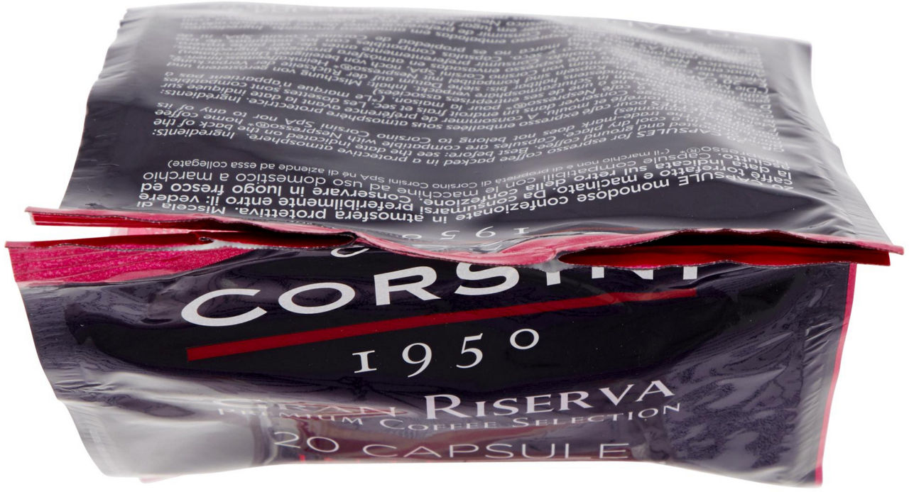 CAFFE' INTENSO CAPSULE COMP.NESPRESSO CAFFE' CORSINI FLOW PACK PZ.20XGR.5,2 - Immagine 41