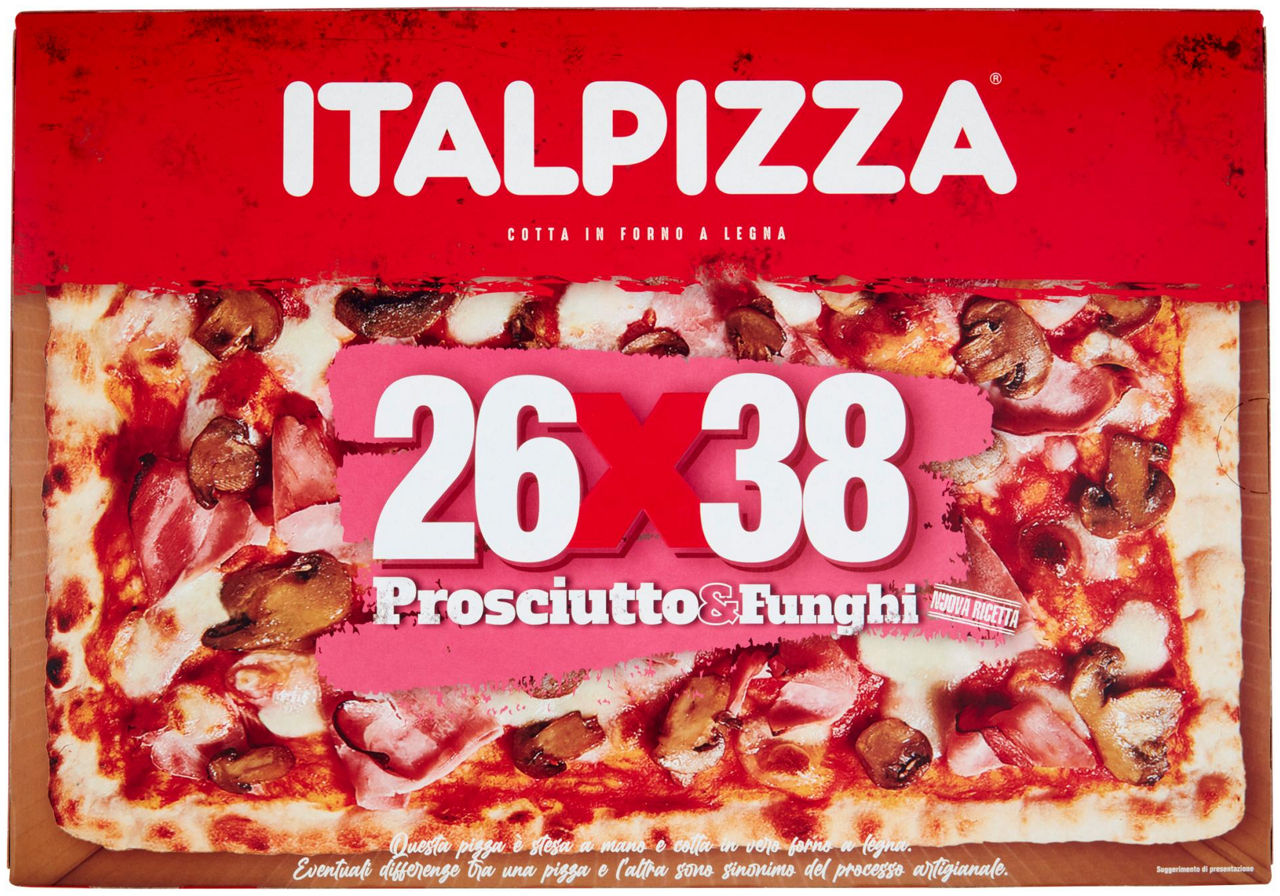 Pizza prosciutto & funghi italpizza 26x38 g 570
